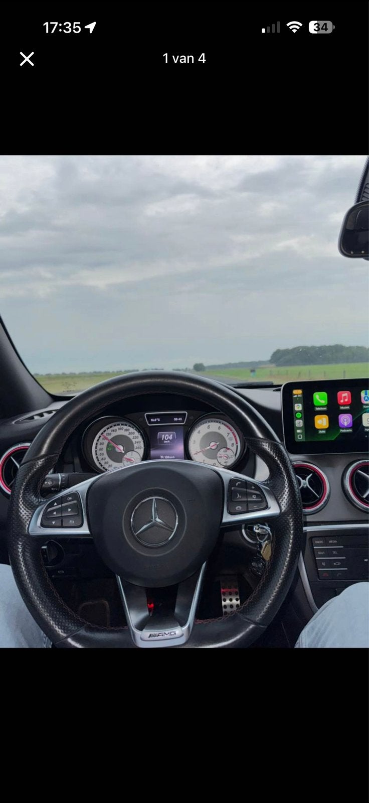 Carplay scherm mercedes w117, Auto-onderdelen, Ophalen of Verzenden, Nieuw, Mercedes-Benz