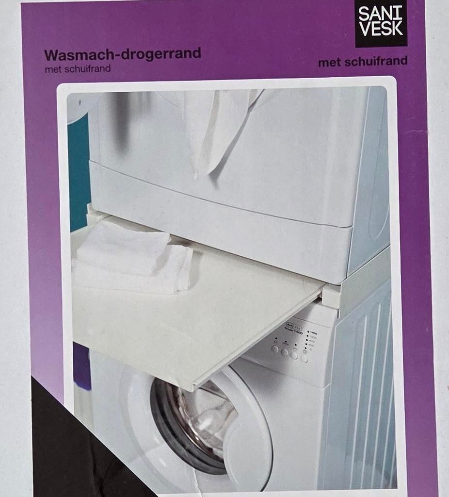 Sanivesk tussenstuk wasmachine en droger 60x57,5x7cm(bxdxh), Ophalen, Gebruikt