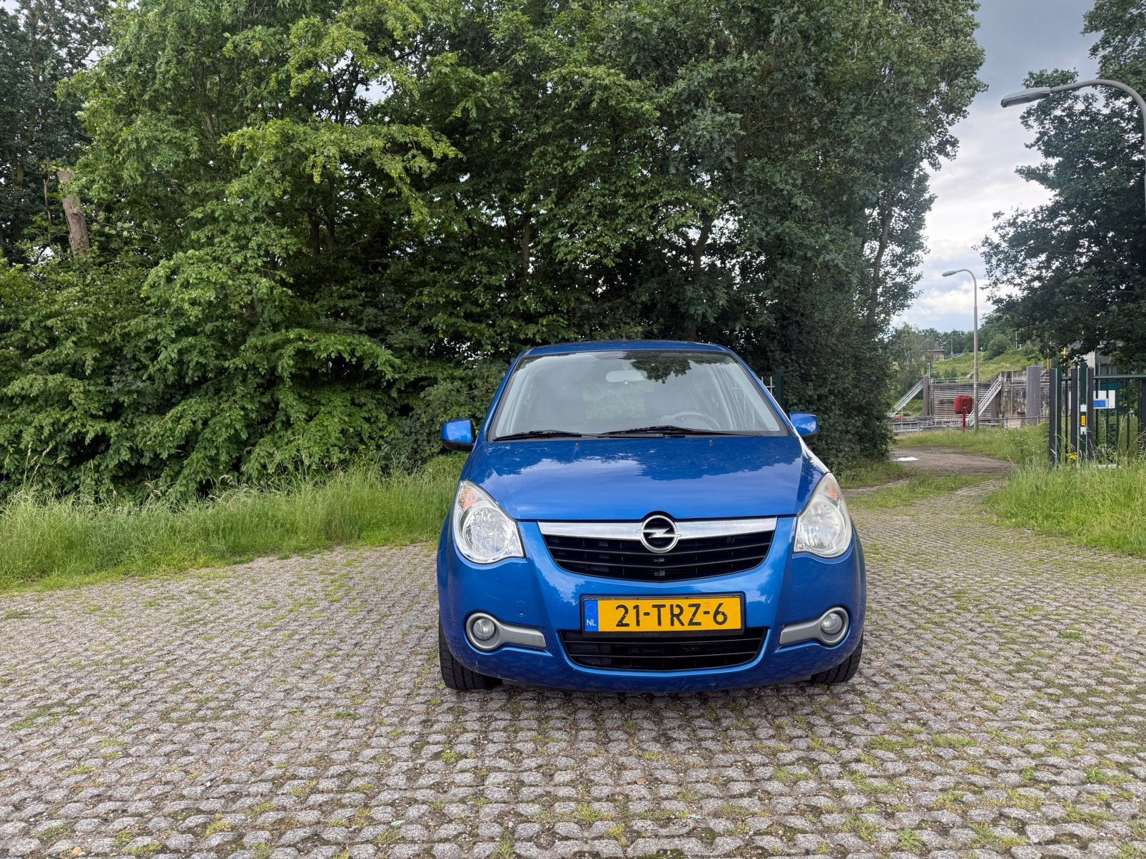 Opel Agila 1.0 12V AIRCO 2012 APK TOT 21/1/2027, 31 €/maand, Blauw, Origineel Nederlands, Bedrijf