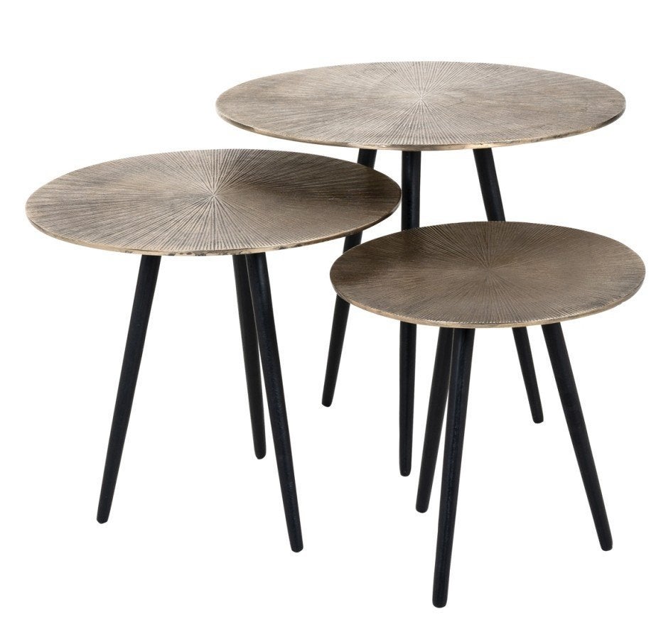 Richmond Interiors Vittorio salontafel — Champagne Gold, Huis en Inrichting, Ophalen, Minder dan 50 cm, Nieuw, Minder dan 50 cm
