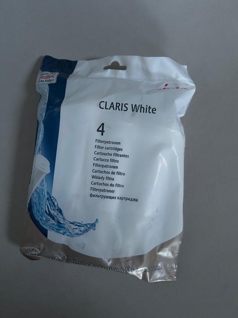 4 claris white filterpatronen voor Jura koffiemachines., Verzenden, Nieuw