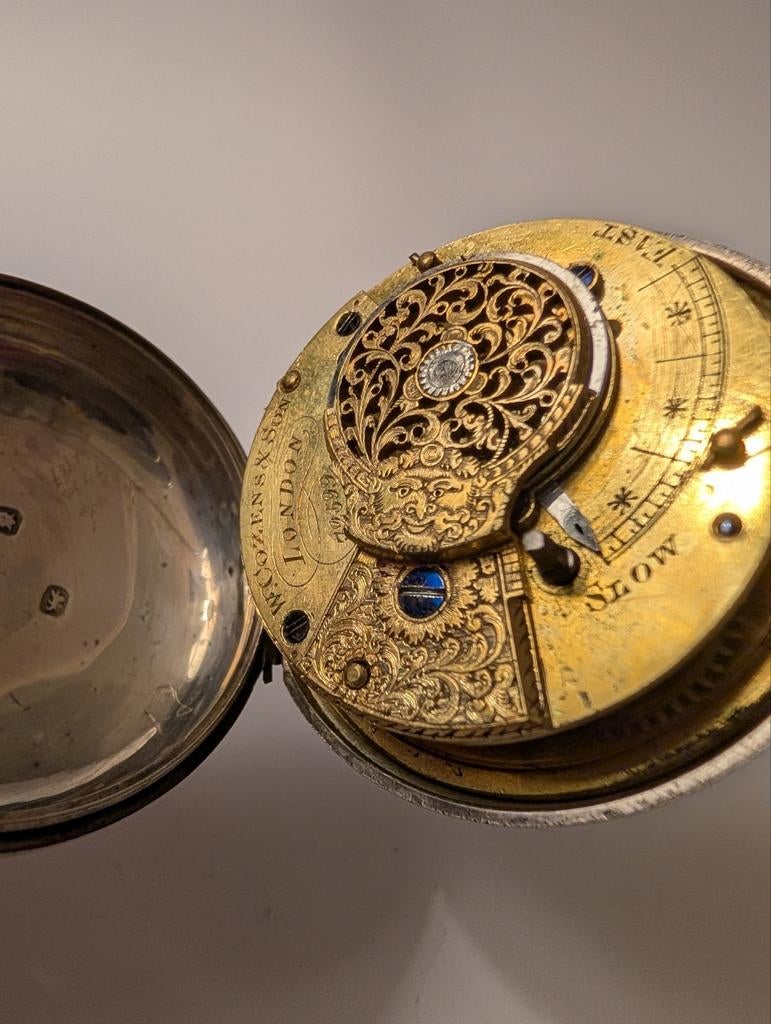 W. Cozens & Son, London - Spillegang (Verge Fusee) - 1810, Antiek en Kunst, Ophalen of Verzenden, Zilver