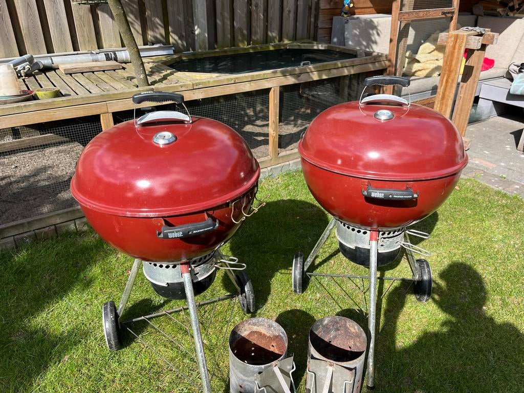 2x Weber Master-Touch GBS Premium Barbecue (Rood), Tuin en Terras, Houtskoolbarbecues, Ophalen, Gebruikt