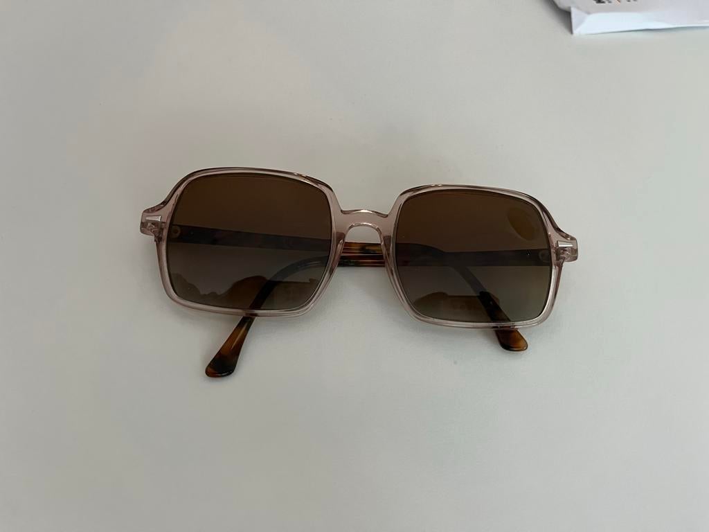 Ray-Ban Square II Zonnebril op sterkte -1,5, Zonnebril op sterkte, Bruin, Ophalen of Verzenden, Zo goed als nieuw