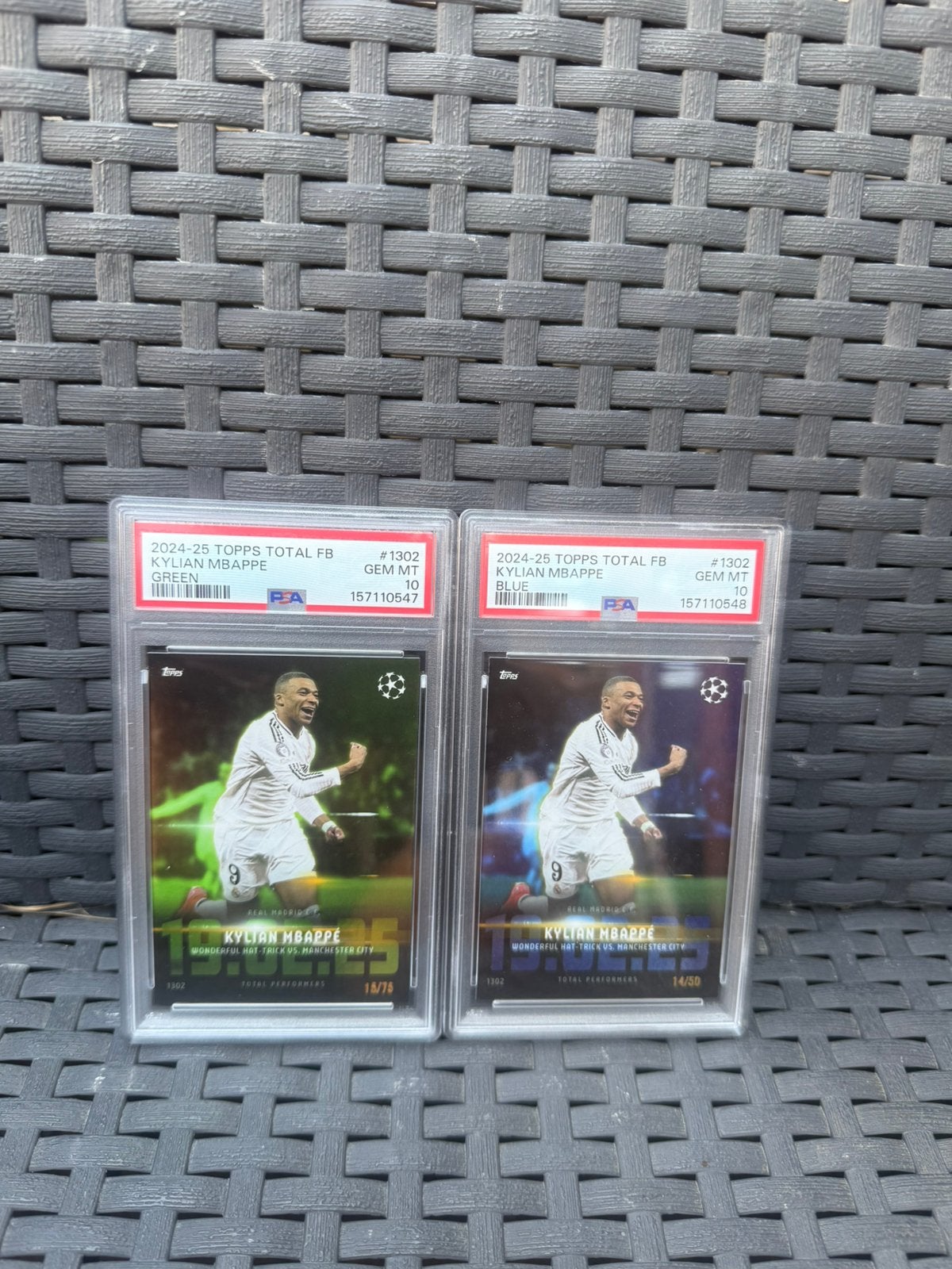 2x PSA10 Mbappe, Ophalen of Verzenden, Zo goed als nieuw, Plaatje