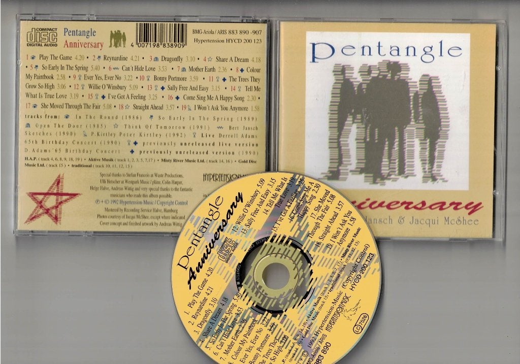 PENTANGLE CD Anniversary, Ophalen of Verzenden, Zo goed als nieuw, Poprock