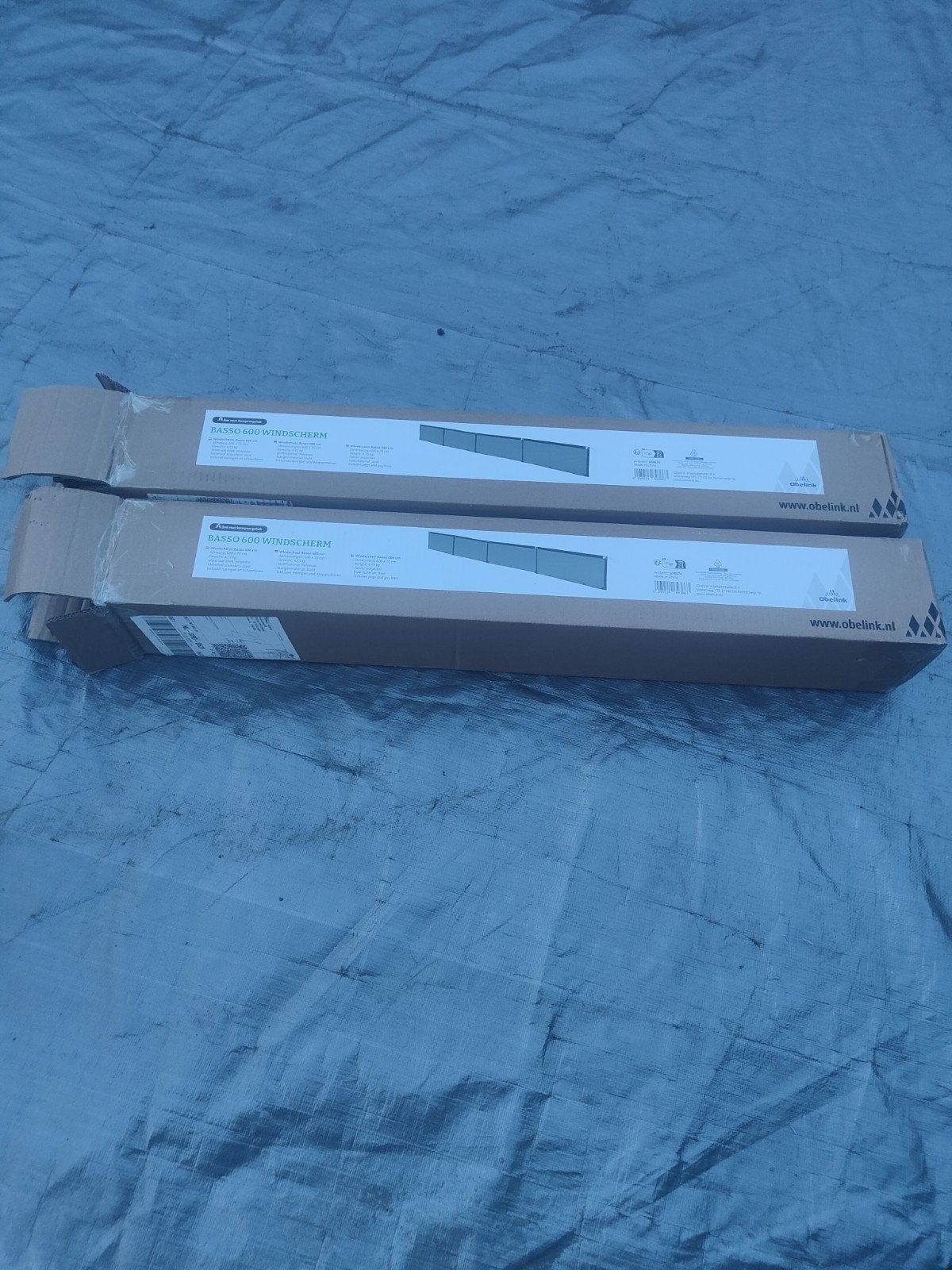 Basso (2 stuks ) Windscherm 600 - 70 cm hoog, 2x6 meter lang, Caravans en Kamperen, Ophalen, Nieuw