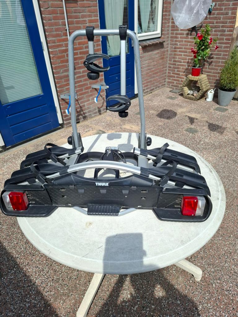 Thule EuroWay G2 921 Trekhaakdrager voor 2 fietsen, Ophalen of Verzenden, Gebruikt, Trekhaakdrager