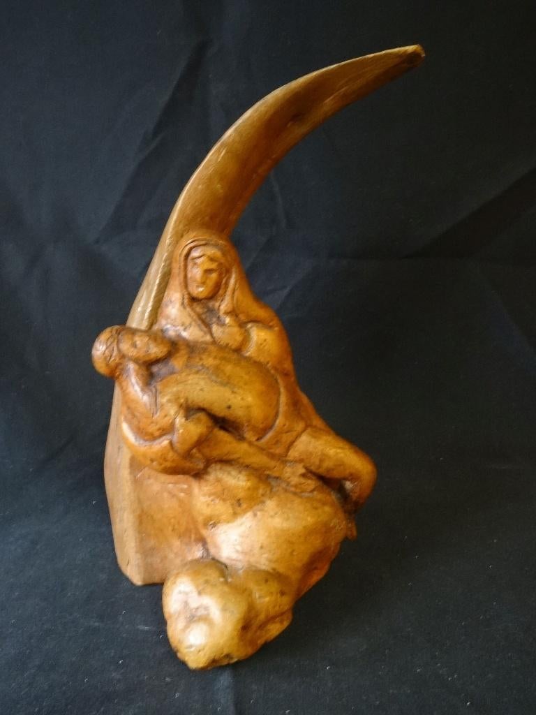 100238=Maria met het Corpus, hout.                     304, Ophalen of Verzenden