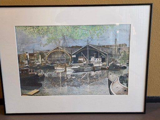 Ets  van Werf 't Kromhout te Amsterdam, Antiek en Kunst, Ophalen of Verzenden