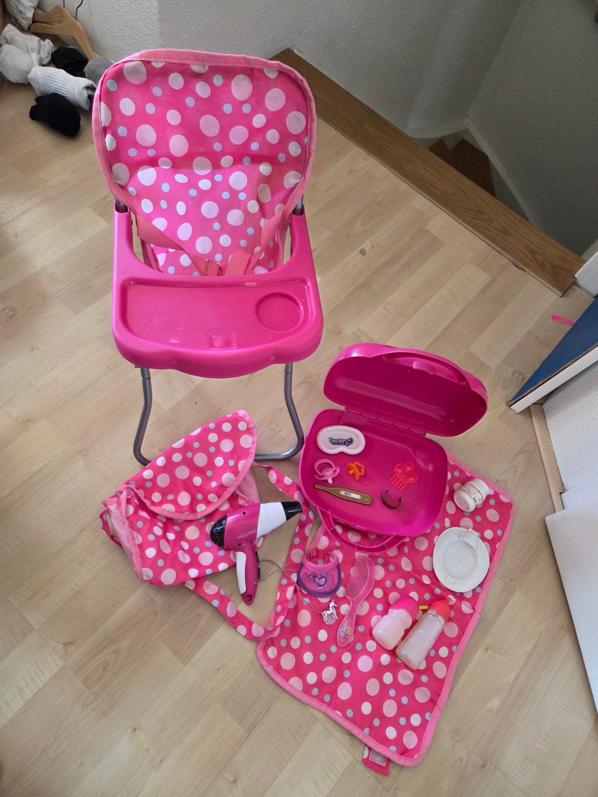 Baby Born verzorgingsset/luiertas en stoeltje, Ophalen, Gebruikt, Babypop