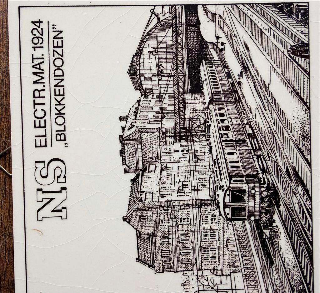 NS Elektrisch Materieel 1924 "Blokkendozen" Tegel, Ophalen of Verzenden