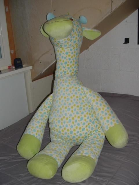 HAPPY HORSE GIRAFFE BLUE GOFFY MEGA GROOT VELOURS W, Ophalen of Verzenden, Nieuw, Overige typen