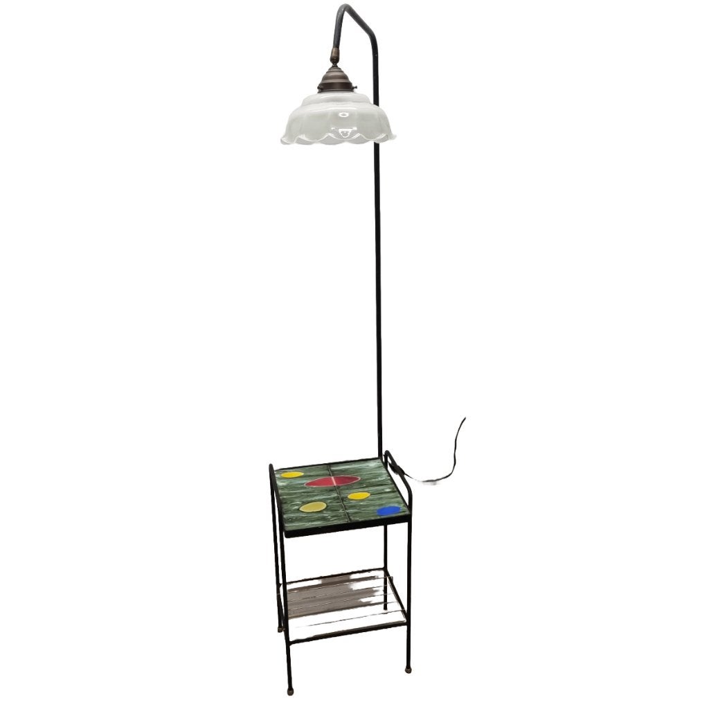 Vintage leeslamp met tegeltafel, Ophalen, Huis en Inrichting