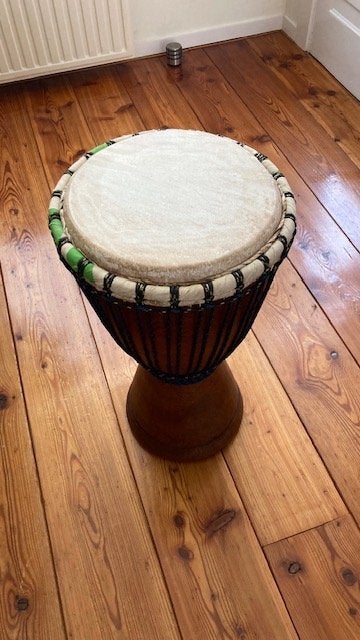 Professionele djembe, Ophalen, Gebruikt, Trommel