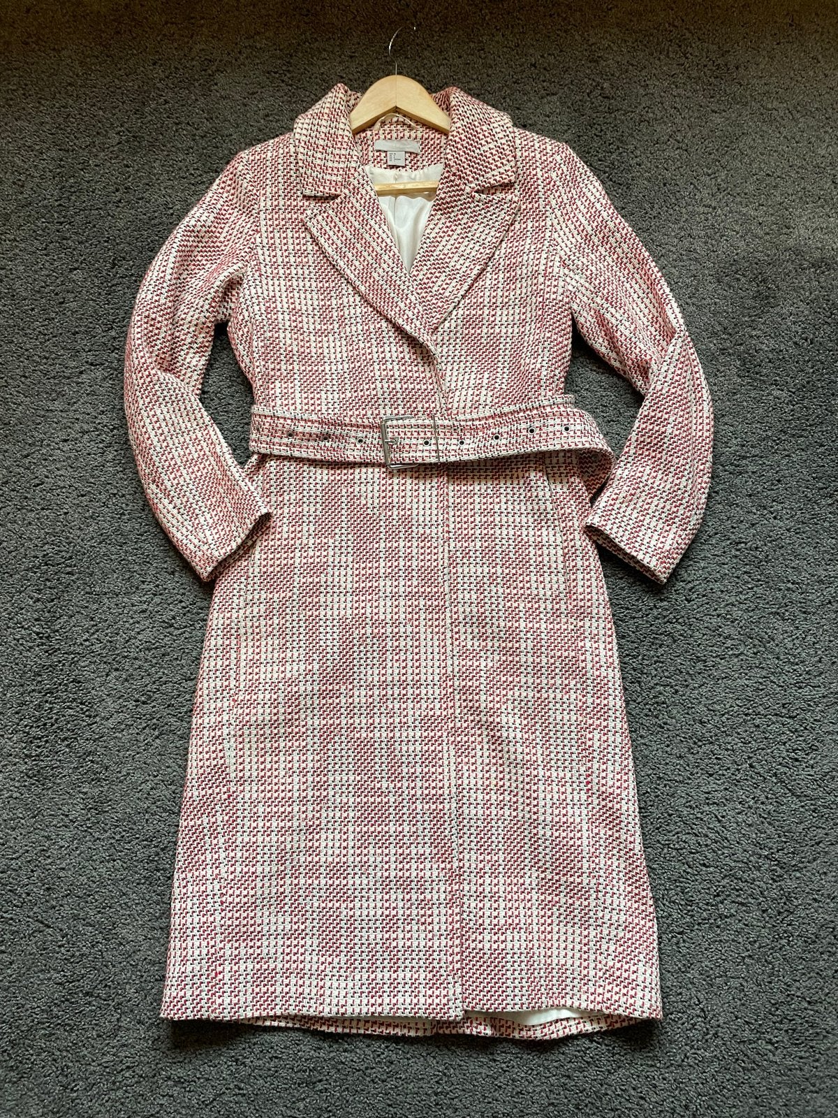 H&M Geruite Mantel Maat 36, Ophalen of Verzenden, Zo goed als nieuw, Maat 36 (S), Meerkleurig