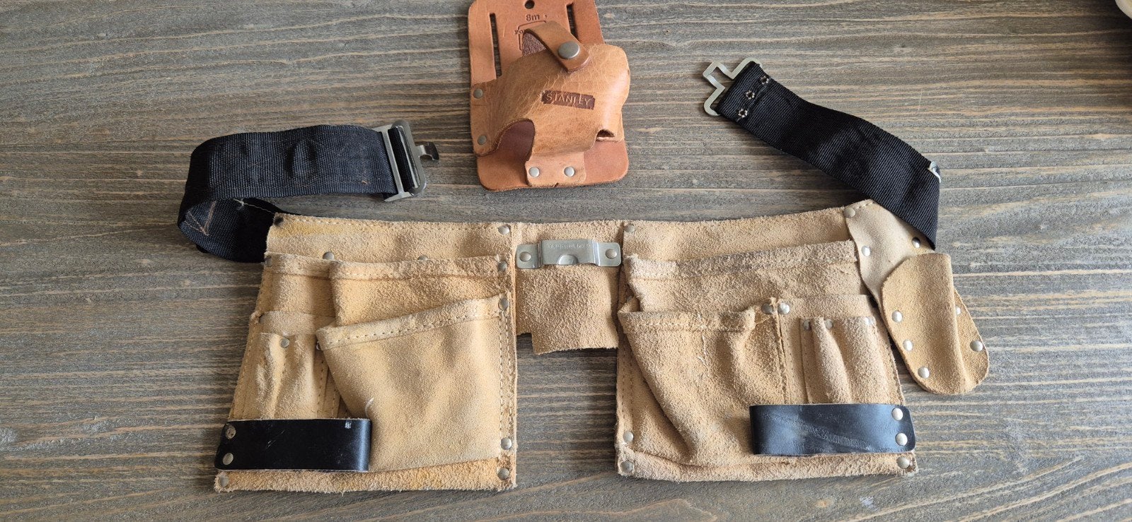 Stanley gereedschapsriem met holster  MOET WEG OPRUIMING, Ophalen of Verzenden, Gebruikt, Gereedschapsopslag, Stanley