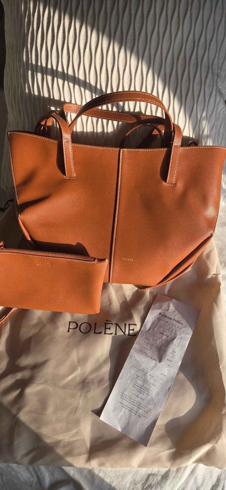 Polène Cyme Mini Camel, Verzenden, Zo goed als nieuw, Bruin, Handtas