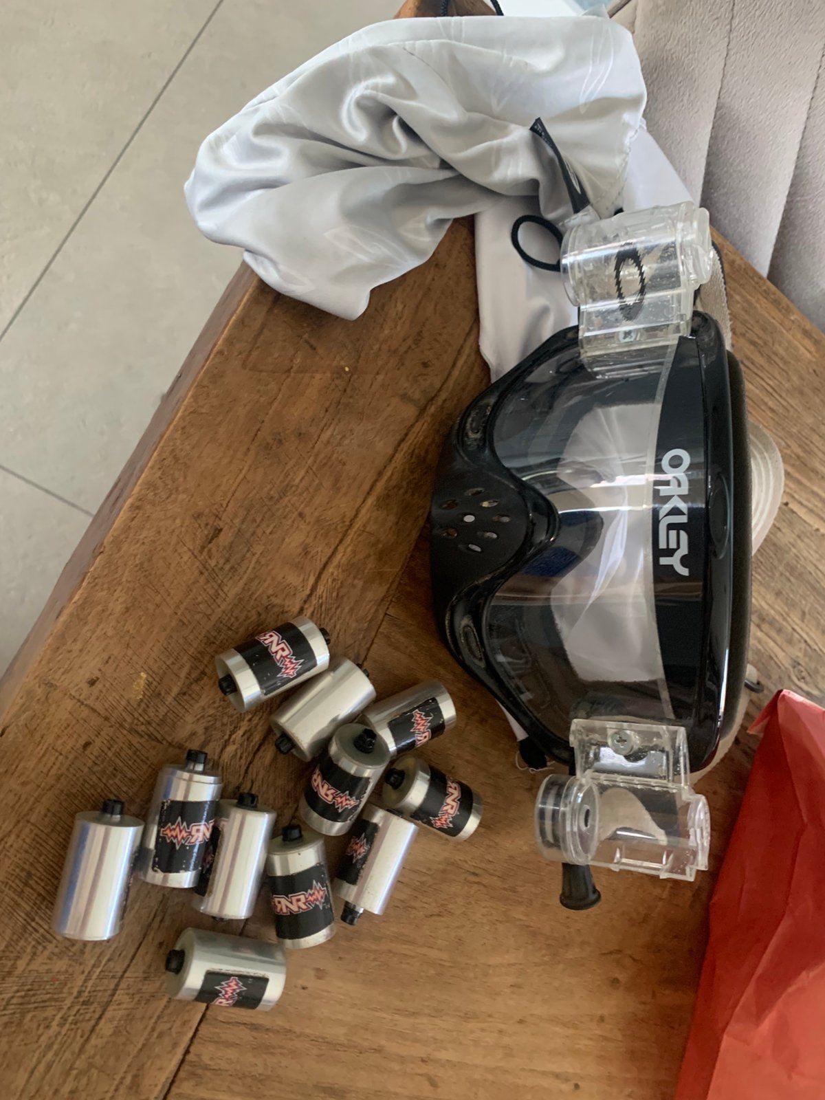 Oakley O-frame met roll off, Ophalen of Verzenden, Tweedehands
