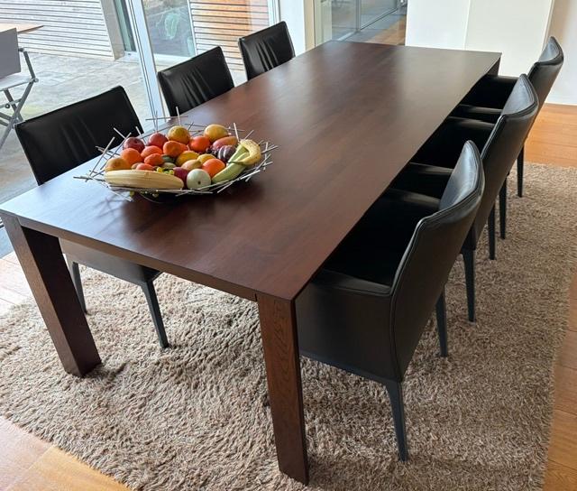 Elegante set van 6 stuks Wittmann leren eetkamerstoelen, Huis en Inrichting, Stoelen, Ophalen, Elegant/Exclusief/Luxe, Zo goed als nieuw