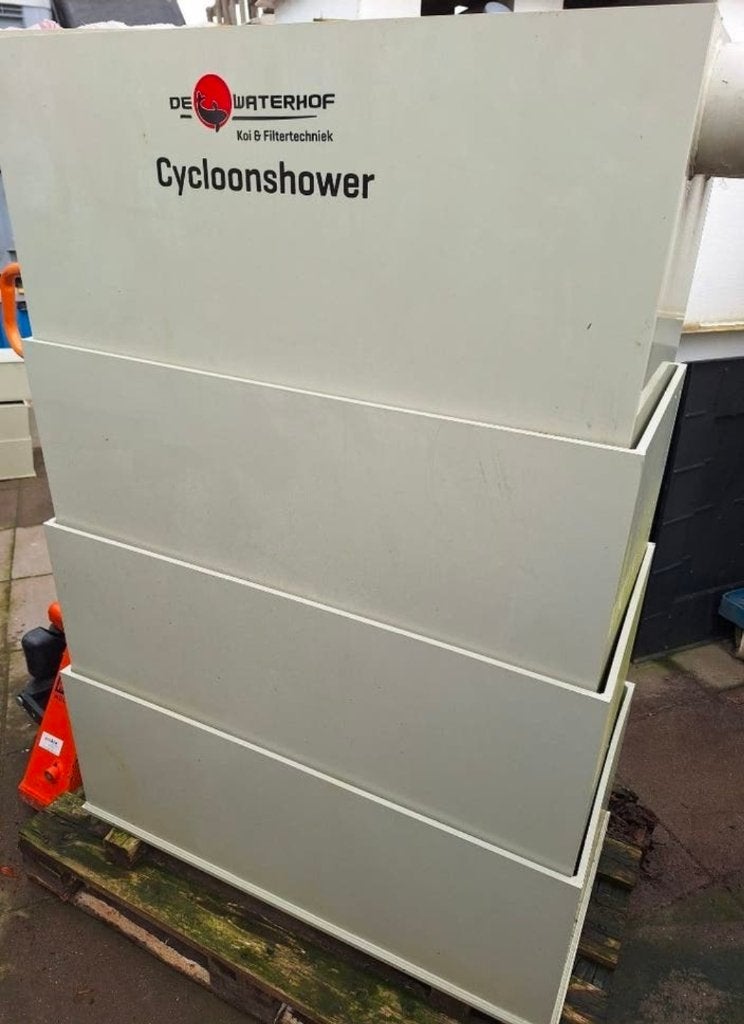 vijver trickle filter cycloonshower groot model vol staven, Ophalen, Gebruikt, Vijverfilter