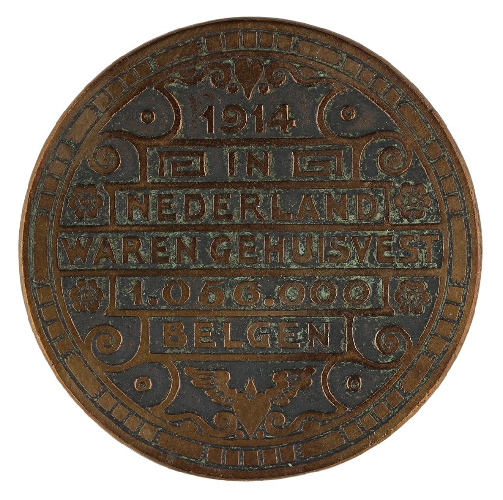 Penning Elias Voet : Belgische Annexionisten, 1919, Verzenden, Brons, Nederland