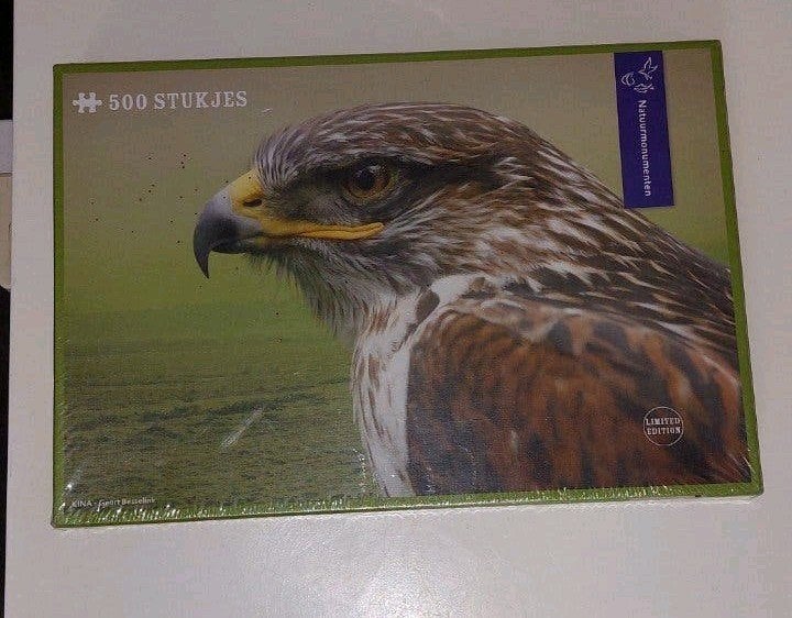 nieuw in folie adelaar natuurmonumenten 500 stukjes, Hobby en Vrije tijd, Ophalen of Verzenden, 500 t/m 1500 stukjes, Nieuw