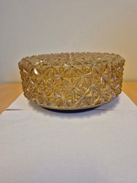Plafond lamp glas vintage, Ophalen of Verzenden, Nieuw, Glas