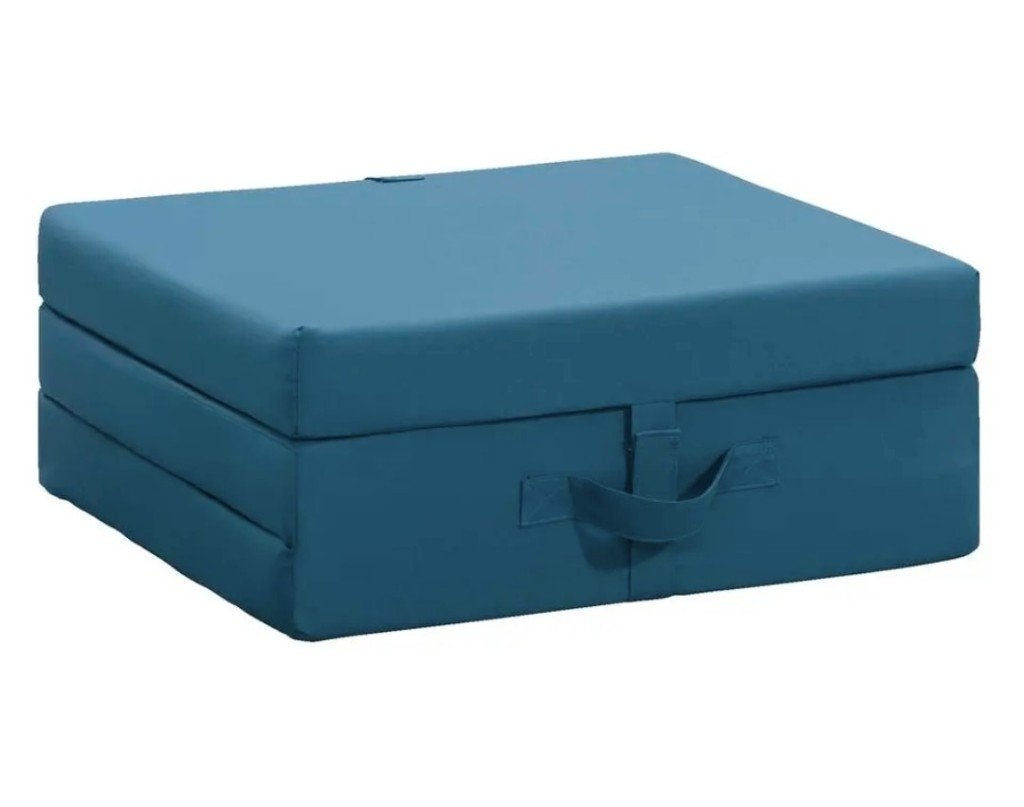 Opvouwbaar logeermatras - blauw - 70x190x9 cm, Ophalen, Nieuw, 190 cm of minder, Matras