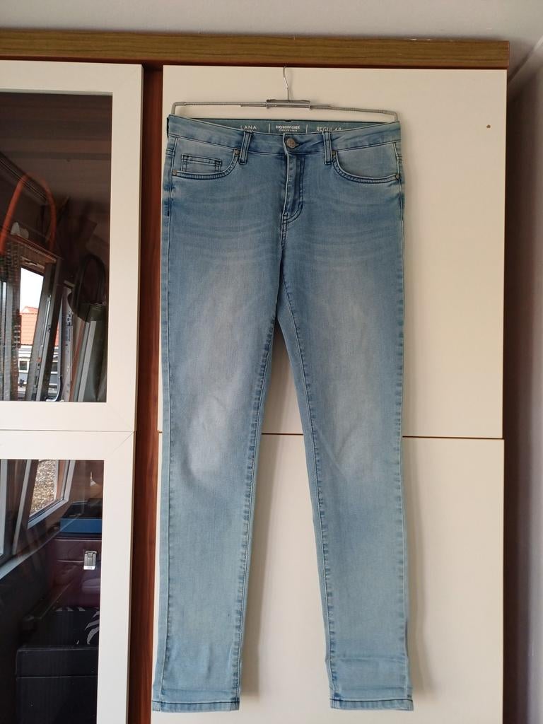 SOYA CONCEPT BROEK. ZGAN, Ophalen of Verzenden, Zo goed als nieuw, Blauw, W28 - W29 (confectie 36)
