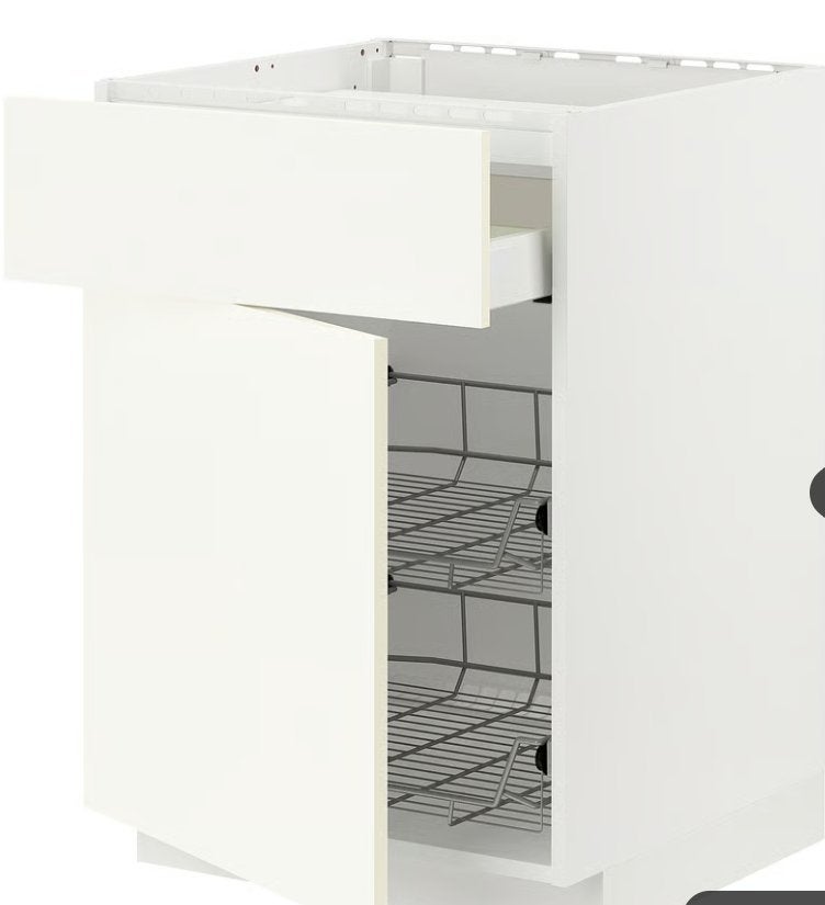 Onderkast, IKEA-keuken, GEMONTEERD, Ophalen, Wit, Nieuw, 50 tot 100 cm