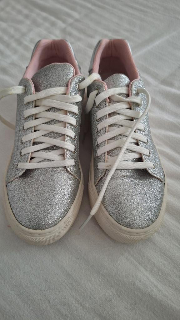 Nelson Glitter Zilver, Kleding | Dames, Schoenen, Overige kleuren, Ophalen of Verzenden, Nelson, Sneakers of Gympen