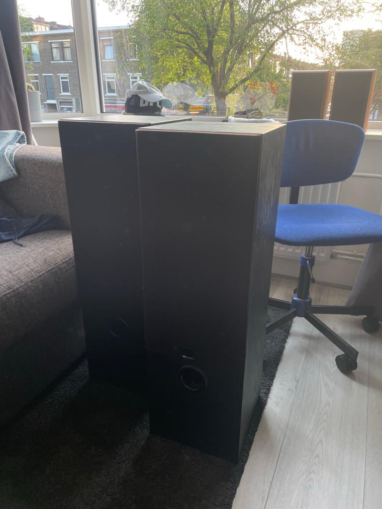 Mb quart speakers kapotte foamrand, Ophalen, 60 tot 120 watt, Front, Rear of Stereo speakers, Overige merken