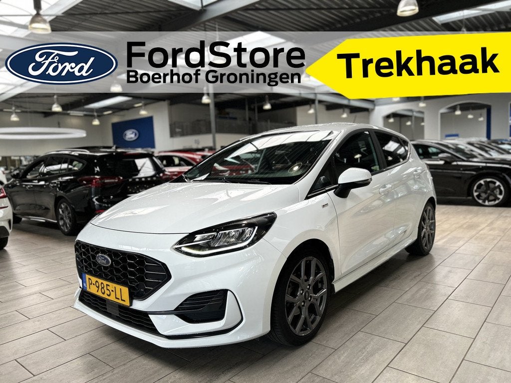 Ford Fiesta EcoBoost Hybrid 125pk ST-Line | Trekhaak | Winte, Auto's, Ford, Bedrijf, Te koop, Fiësta, ABS, Airbags, Airconditioning
