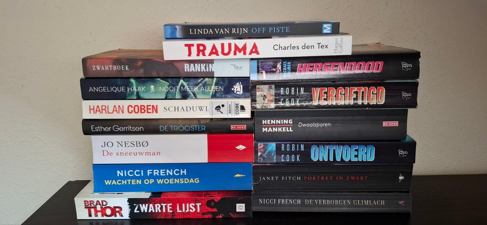 15 thrillers van verschillende auteurs pakket 3, Ophalen of Verzenden, Gelezen, Verschillende auteurs