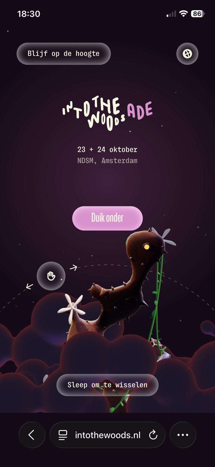 2x Into the woods Amsterdam tickets -24 okt + Xcover protect, Twee personen, Oktober