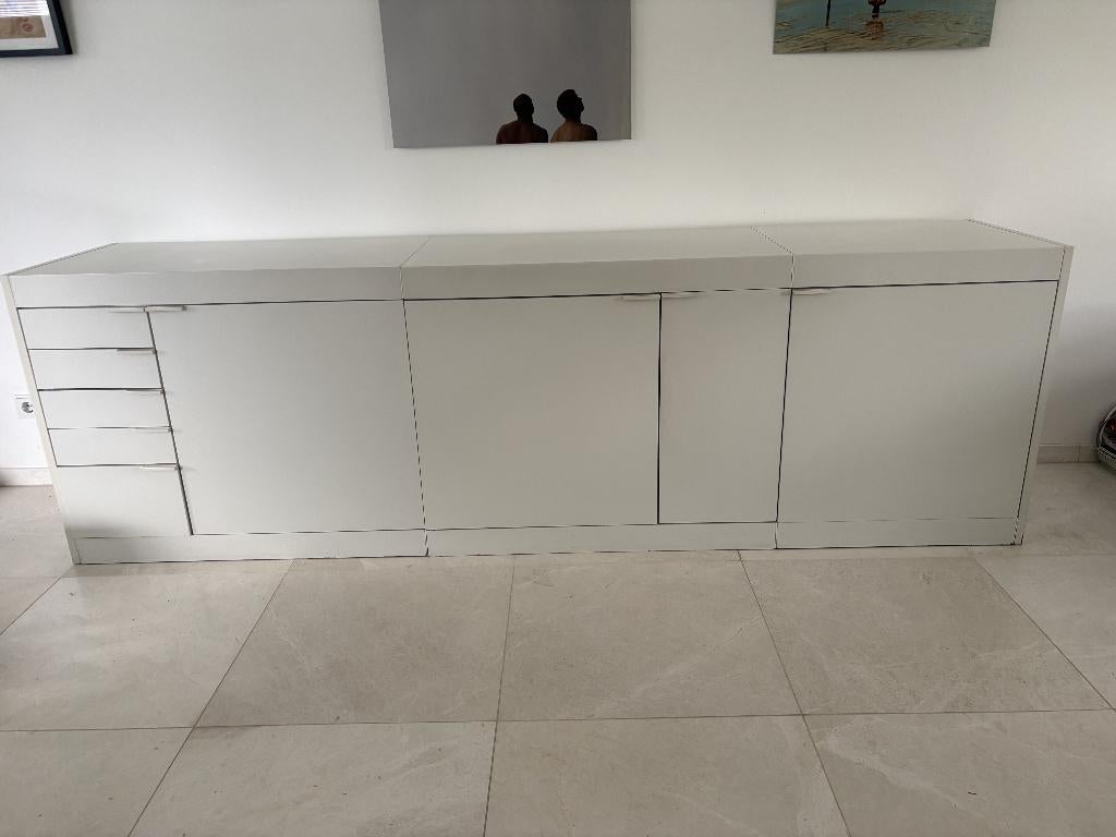Pastoe dressoir wit, Huis en Inrichting, Kasten | Dressoirs, Gebruikt, 200 cm of meer, 25 tot 50 cm, Met lade(s), Met deur(en)