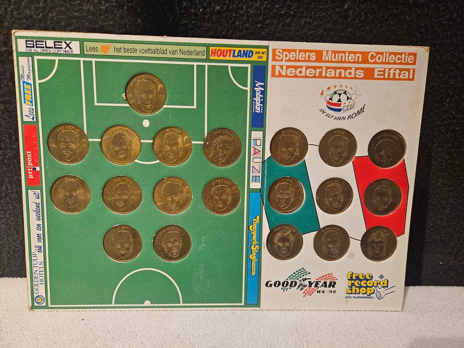 Spelers Munten Collectie Nederlands Elftal WK '90, Ophalen of Verzenden, Koningin Beatrix, Overige waardes, Setje