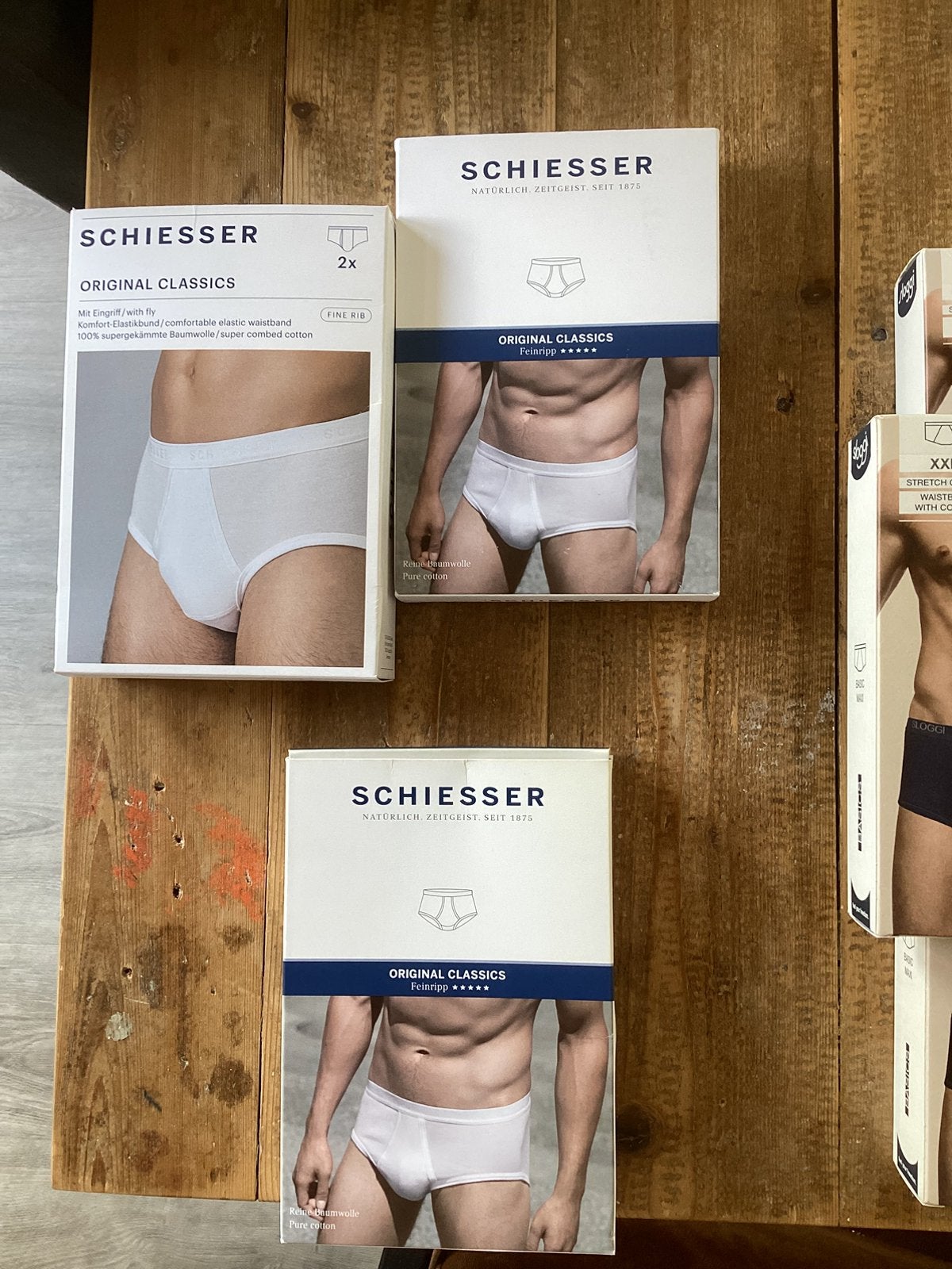 Schiesser en sloggi maat 8 xxl, Ophalen of Verzenden, Blauw, Overige typen