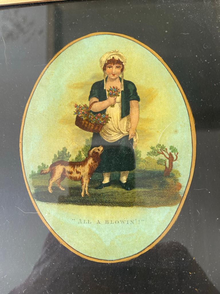 Antieke prenten 'Cries of London', handgekleurd, set van 2, Handgekleurd, Dagelijks leven, 1800 - 1899, Overige technieken