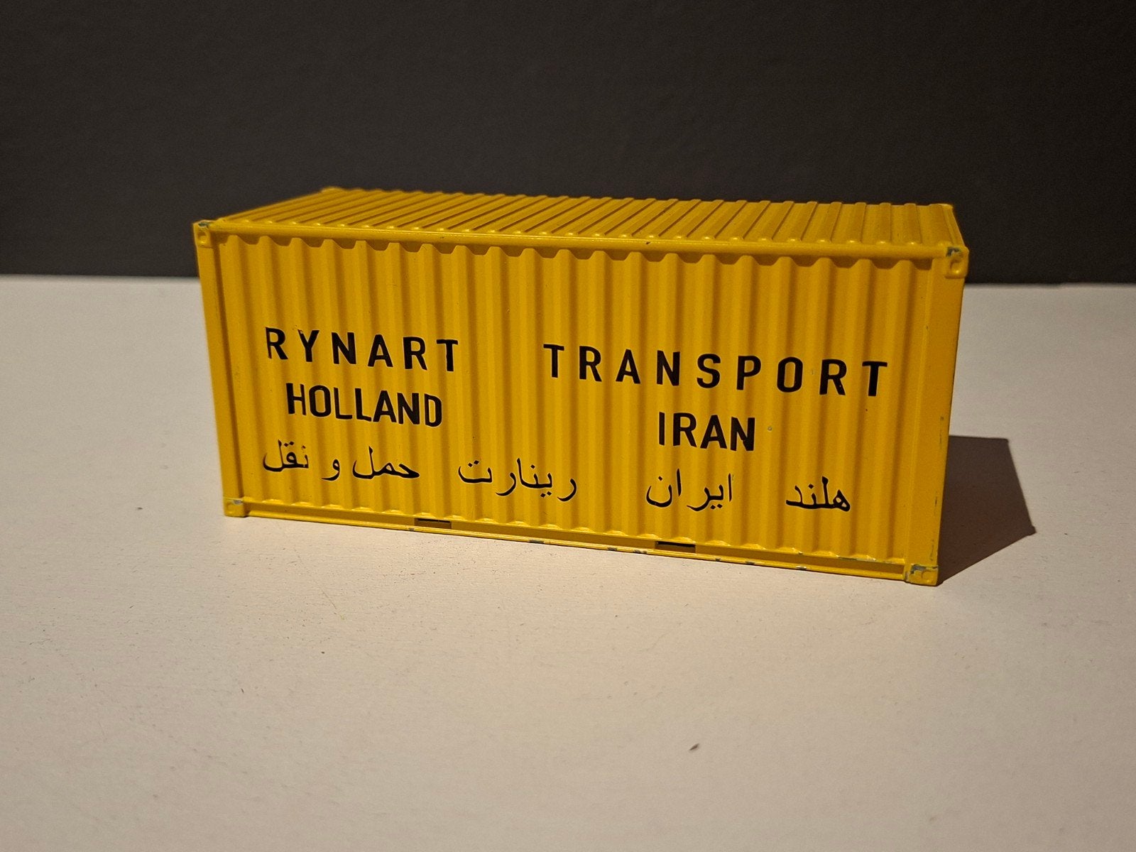 Tekno Rynart 20ft container, Hobby en Vrije tijd, Modelauto's | 1:50, Ophalen of Verzenden, Zo goed als nieuw, Bus of Vrachtwagen