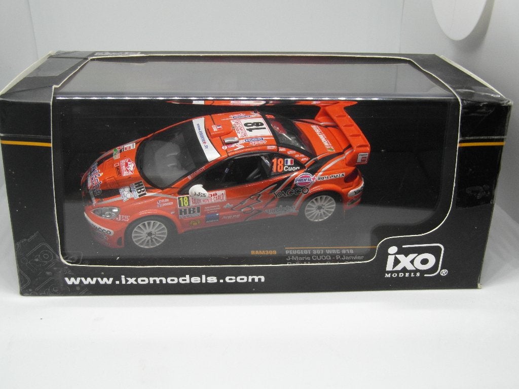 Peugeot 307 WRC  Rally Monte Carlo 2008  IXO  1:43, Ophalen of Verzenden, Zo goed als nieuw, Auto, Overige merken