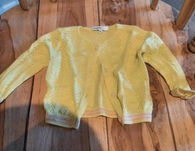 Noppies zachtgeel vestje maat 56, Ophalen of Verzenden, Zo goed als nieuw, Noppies, Truitje of Vestje