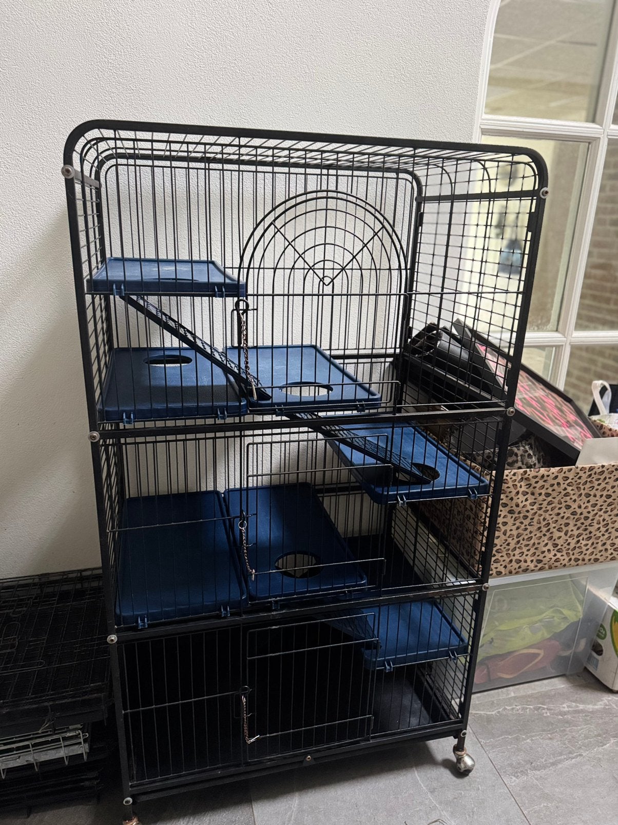 Ruime rattenkooi / frettenkooi / chinchillakooi / vogelkooi, Ophalen, Gebruikt, Chinchilla, 90 cm of meer