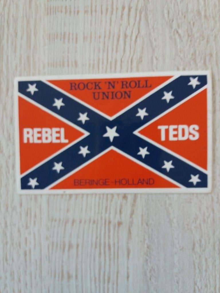 sticker ROCK 'N ROLL UNION REBEL TEDS, Ophalen of Verzenden, Zo goed als nieuw, Overige typen