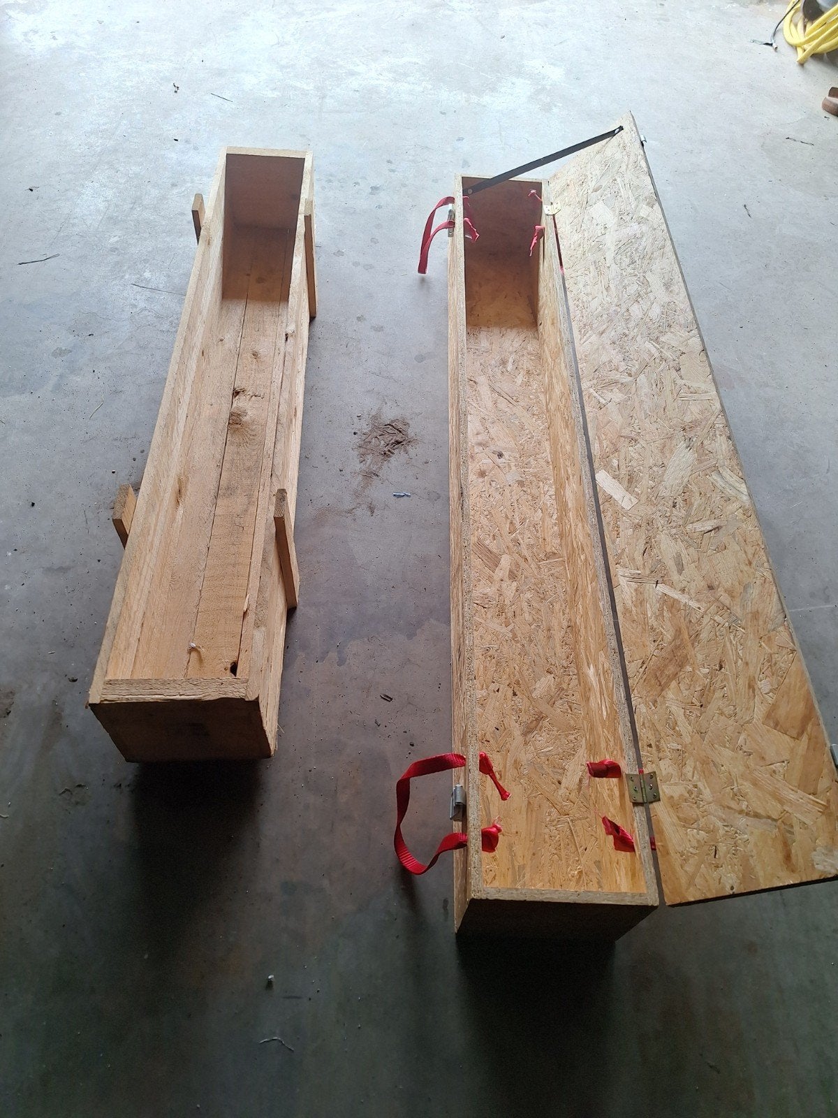 Houten kisten voor opslag of transport, Ophalen, Minder dan 50 cm, Gebruikt, 100 tot 150 cm