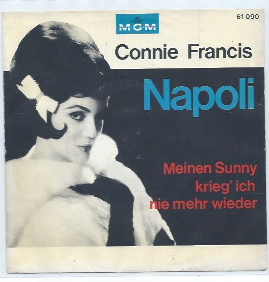 Connie Francis- Napoli, Cd's en Dvd's, Vinyl Singles, Zo goed als nieuw, Beschermende buitenhoes, Fotohoes, Originele persing