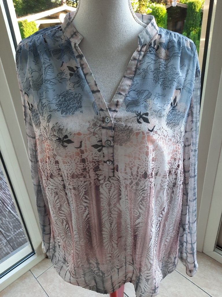 Mooie blouse JUST WHITE - 50, Overige kleuren, Verzenden, Maat 46/48 (XL) of groter, Zo goed als nieuw