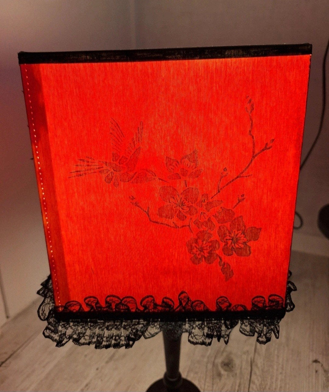 Hummingbird lampenkap, Overige merken, Ophalen of Verzenden, Zo goed als nieuw, Rood