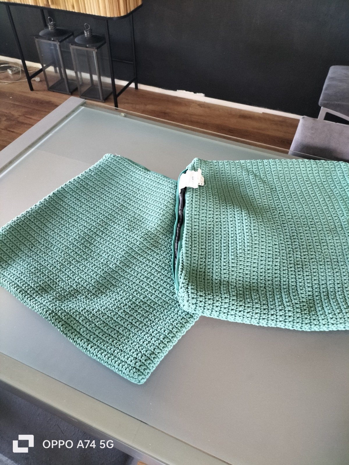 2x IKEA SÖTHOLMEN Kussenhoezen 50x50 cm - Zo goed als nieuw, Ophalen, Wasbaar, IKEA, Vierkant